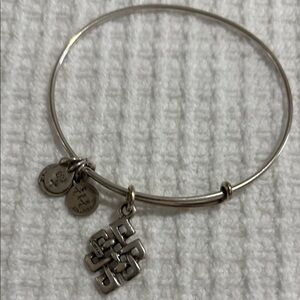 Alex and Ani Silver Charm Bangle Bracelet